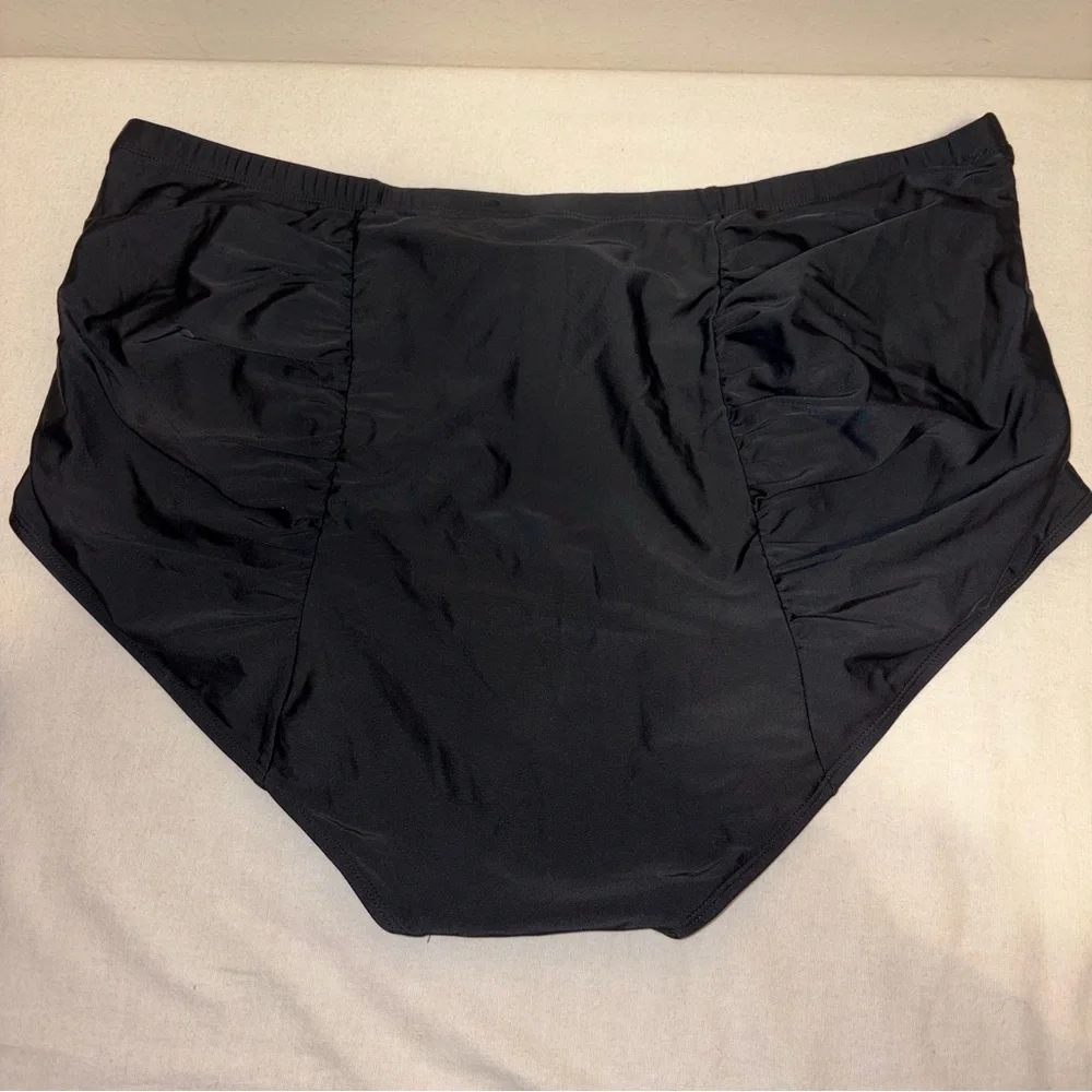 Torrid Black‎ Ruffled Bikini Top and Bottom Size 3X and 4X